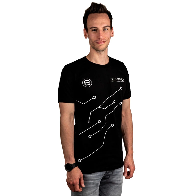 T-shirt der8auer PCB-Design Größe S, der8auer Markenbekleidung