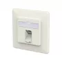 METZ CONNECT Anschlussdose E-DAT C6A LSA++ 1 Port UP reinwei