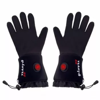 Beheizbare Handschuhe Glovii GLBM — Unisex Nylon/Polyester, batteriebetrieben, S-M, touchscreenfähig, atmungsaktiv, verstellbare Manschetten