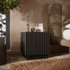 Cama Meble LIVERTI Nachttisch, 2er-Set, 45x42x47 cm, schwarz