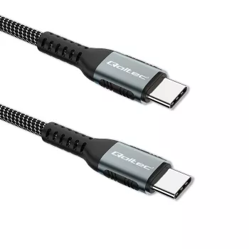 USB-Kabel Qoltec 52358 1,5 m USB-C Schwarz USB 2.0 0,48 Gbit/s