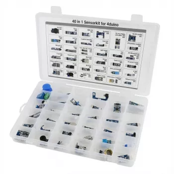Sensor-Kit ALLNET 4duino 40-in-1 Set mit verschiedenen Sensoren und Modulen für Mikrocontroller-Projekte