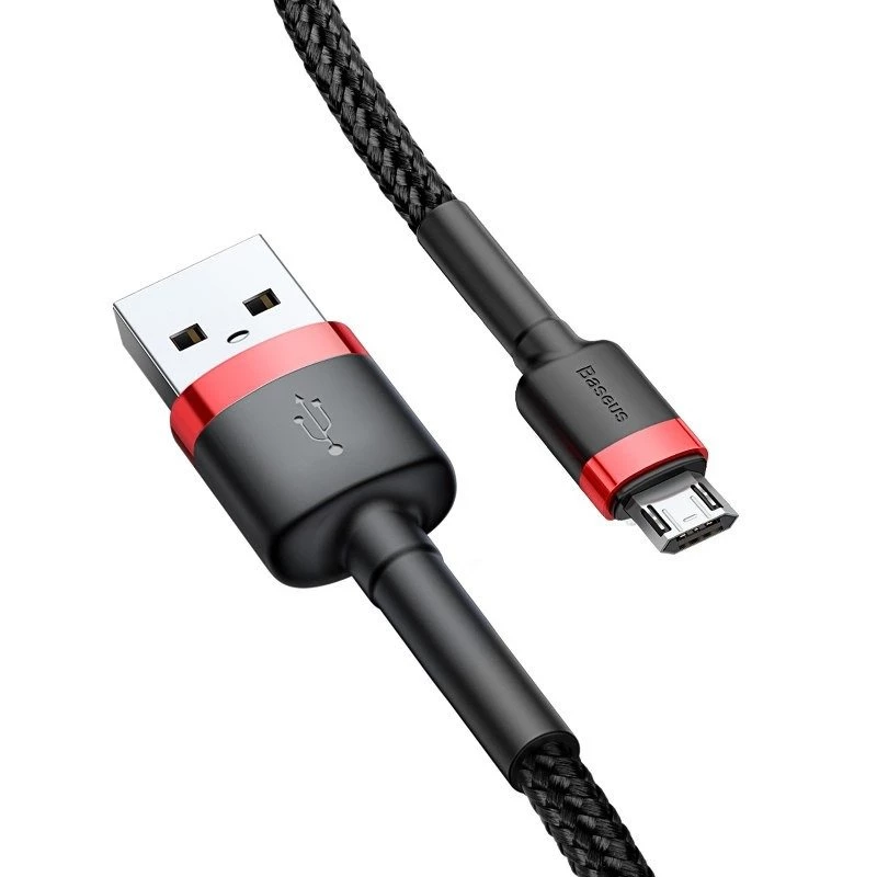 Micro-USB-Kabel Baseus Cafule 1,5A 2m (rot & schwarz)