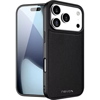 Nevox StyleShell NYLO 2528 Hülle für iPhone 17 Pro, Schwarz