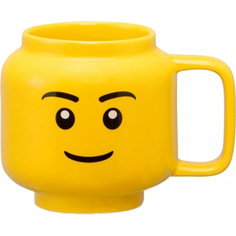 LEGO Keramiktasse Boy, klein, gelb