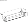 Untertisch-Kabelwanne MACLEAN MC-106B — schwarz, ABS, maximale Belastung 5 kg