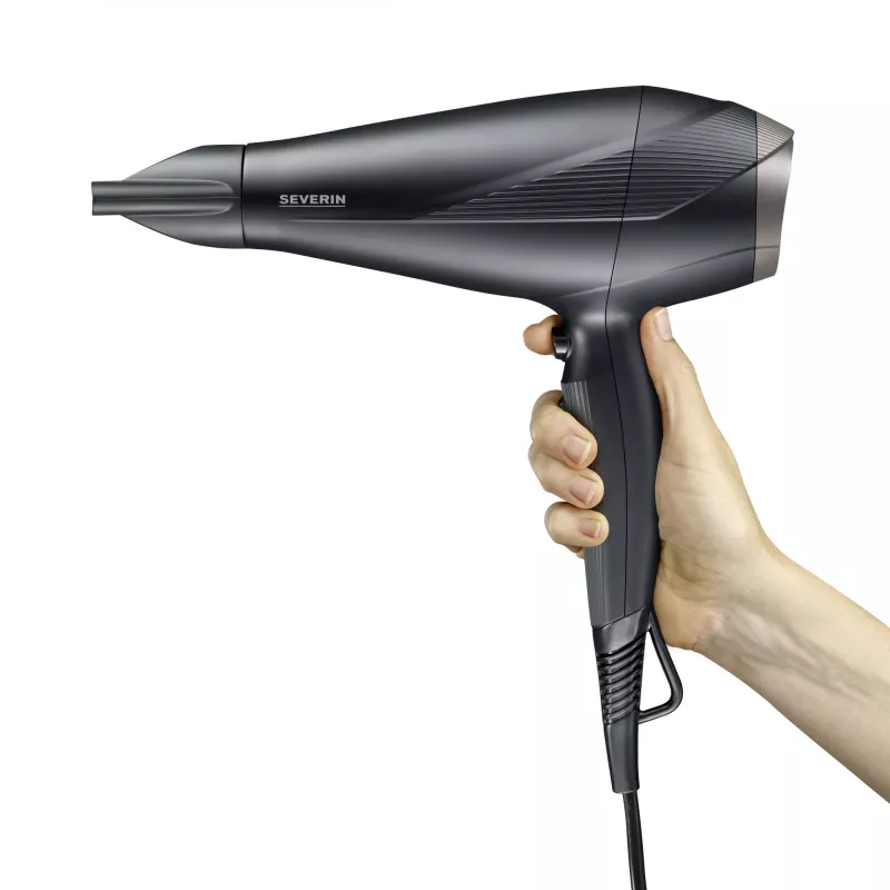 Severin HT 0167 Haartrockner, 2300 W, Schwarz/Silber