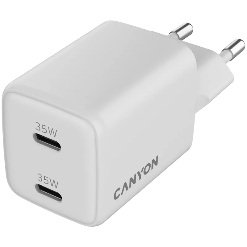 Canyon CU35CC GaN 35 W 2xPD Wandladegerät, weiß