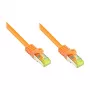 Good Connections Patchkabel mit Cat.7 Rohkabel orange 0,15m
