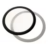 Staubfilter DEMCiflex 140 mm rund – schwarz/weiß für Gehäuselüfter