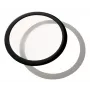 Staubfilter DEMCiflex 140 mm rund – schwarz/weiß für Gehäuselüfter