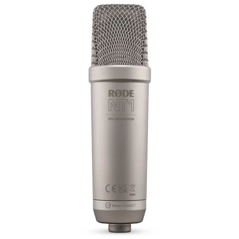 Rode NT1 5th Generation Studio-Kondensatormikrofon mit XLR und USB, silber (NT1GEN5)