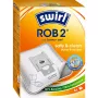 Swirl ROB 2 EcoPor Staubsaugerbeutel für Ecovacs/Yeedi Saugroboter, 4 Stück