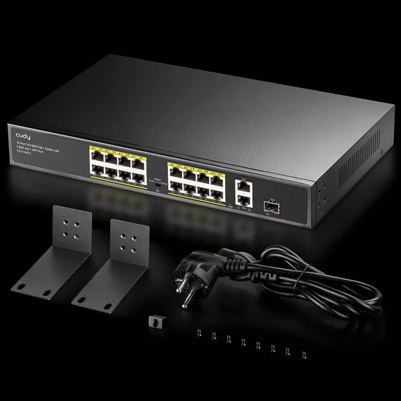 Cudy FS1018PS1 Netzwerk-Switch 18 Fast Ethernet Ports PoE