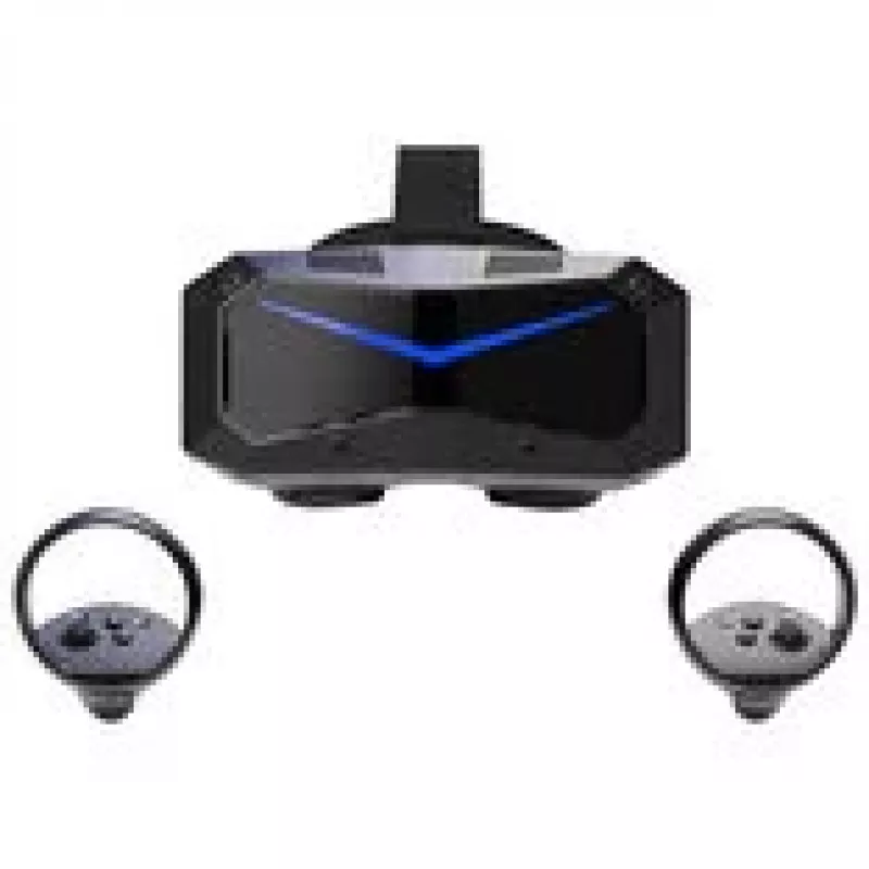 Pimax Crystal Super Ultrawide VR-Headset + DMAS-Headphones Bundle - schwarz