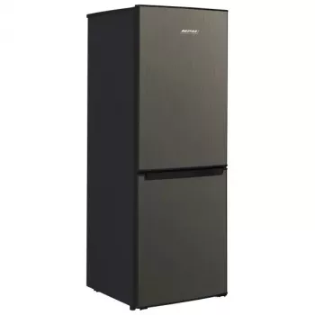 Kühl-Gefrierkombination MPM MPM-215-KB-39/E — 215 l, Gefrierfach unten, Dark Inox, wechselbare Türanschläge, LED-Beleuchtung