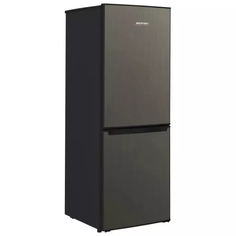 Kühl-Gefrierkombination MPM MPM-215-KB-39/E — 215 l, Gefrierfach unten, Dark Inox, wechselbare Türanschläge, LED-Beleuchtung