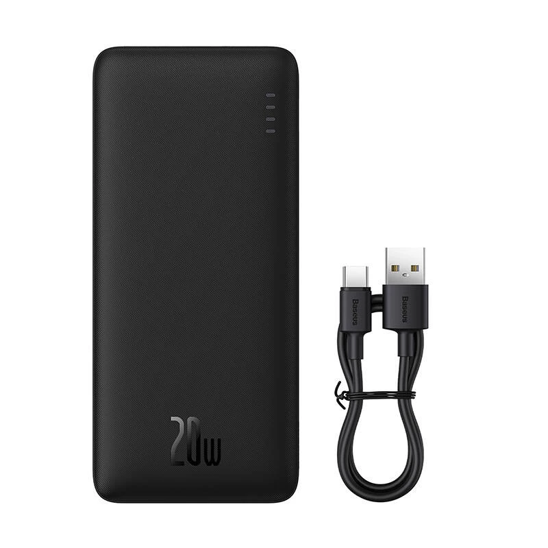 Baseus Airpow Lithium-Polymer Powerbank 20000 mAh 20 W Schwarz