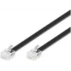 Telefonkabel MicroConnect MPK106B RJ12 RJ12 6 m Schwarz