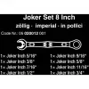 Wera 6000 Joker 8 Imperial Set 1 Maul- und Ringratschenschlüssel-Set, 8-teilig, zöllig, 05020012001