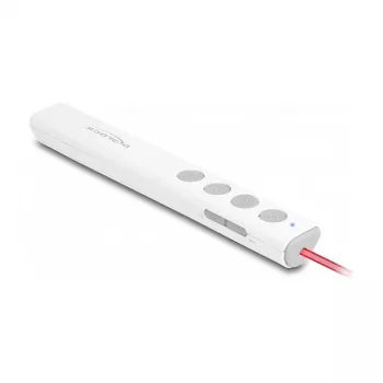 DeLOCK USB Laser Presenter weiß Wireless USB RF Nano Receiver
