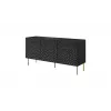 Kommodenschrank cama meble HOLE 152x42,5x74,5 cm mattschwarz, Spanplatte, 16 mm Rahmen