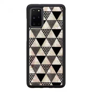 Schutzhülle iKins für Samsung Galaxy S20+ — schwarzes Pyramidendesign