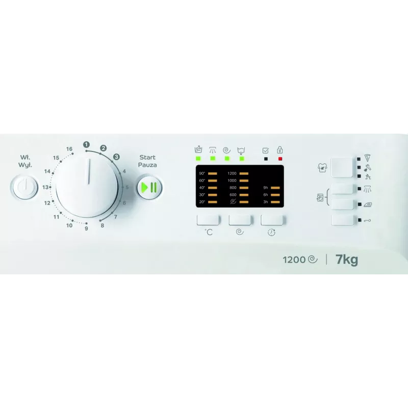 Waschmaschine INDESIT MTWA71252WPL 7 kg, Frontlader, Energieklasse E