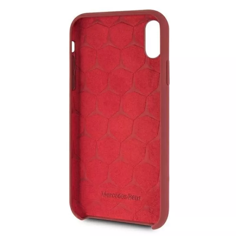 Mercedes-Benz Hard Cover Silicone für Apple iPhone XR Rot MEHCI61SILRE