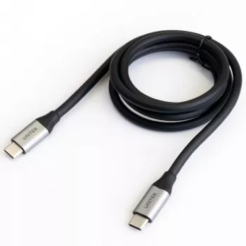 USB-C-zu-USB-C-Daten- und Ladekabel Unitek C14082ABK 1 m, USB 3.2 Gen 2 (10 Gbit/s), 100 W PD, Schwarz