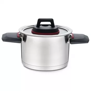 Kochtopf Maestro MR-3530-24 Edelstahl 24 cm, 5,5 L, klappbare Griffe, Glasdeckel