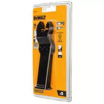DEWALT DT20724-QZ Tauchsägeblätter für oszillierende Multi-Tools, 67 x 30 mm, HCS, für Hartholz, Kunststoff und Gipskarton, 5 Stück