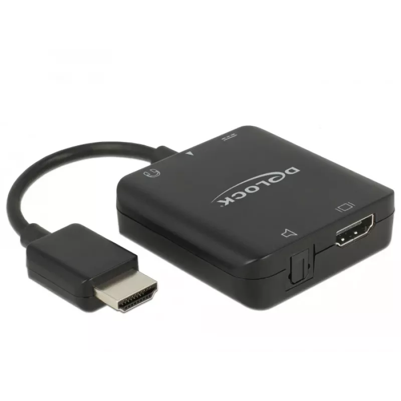 Delock HDMI Audio Extractor 4K 60 Hz, kompakt (63276)