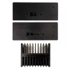 Akasa Turing ABX UCFF lüfterloses Gehäuse für AMD Mini-PC (Gigabyte BRIX 4000U), Aluminium, Schwarz