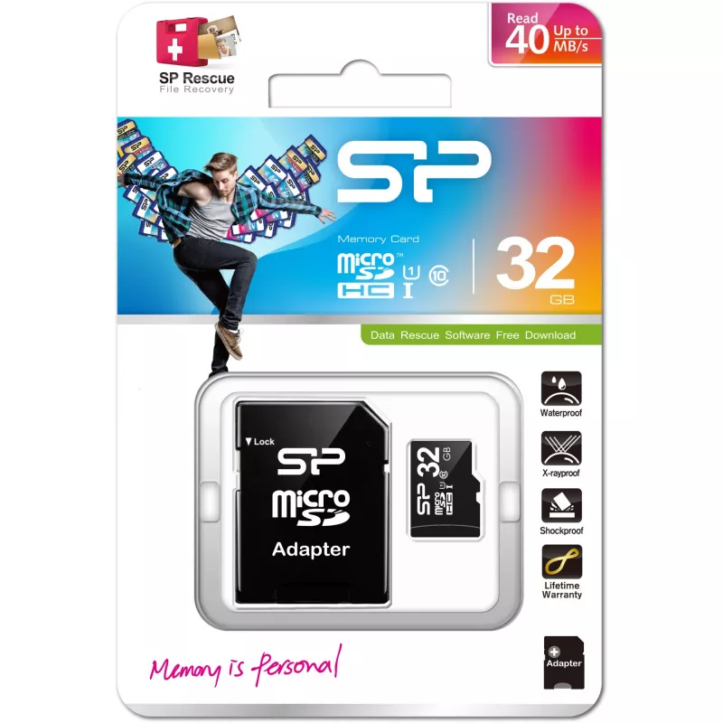 Silicon Power SP032GBSTH010V10SP Speicherkarte 32 GB MicroSDHC UHS-I Class 10