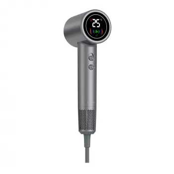 Haartrockner DENVER HDD-1400DGR 1400 W, grau, 110–240 V, 1,8 m Kabel, 25–75 °C, 70×89×280 mm
