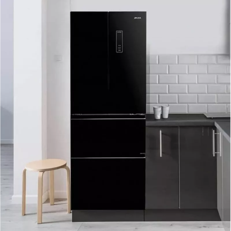 French-Door-Kühl-Gefrierkombination Sam Cook PSC-WG-1020AA/B 351 l, Energieeffizienzklasse E, schwarz