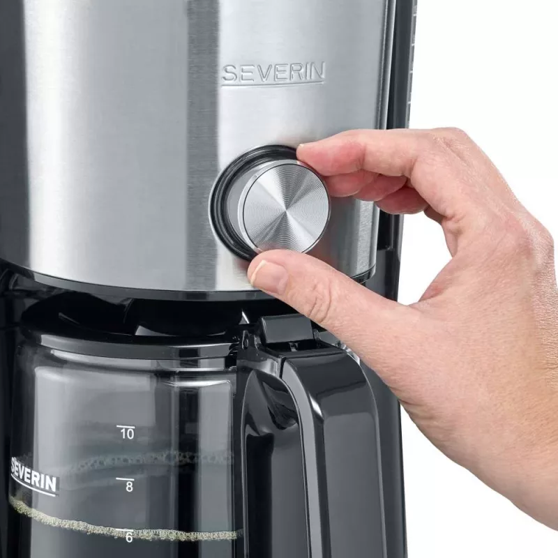 SEVERIN KA4825 Kaffeemaschine schwarz/Edelstahl