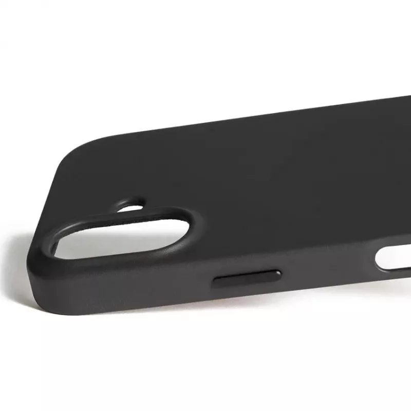Mujjo Full Leather Case MagSafe Hülle für iPhone 17 Schwarz