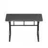 Gaming-Schreibtisch huzaro Hero 1.6 Schwarz — gerader Tisch aus MDF/Carbon 1200×600×750 mm, Metallgestell