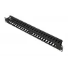 Kabelmanagement-Panel Extralink Kabel MANAGER WITH METAL COVER Schwarz Metall 48,3 cm