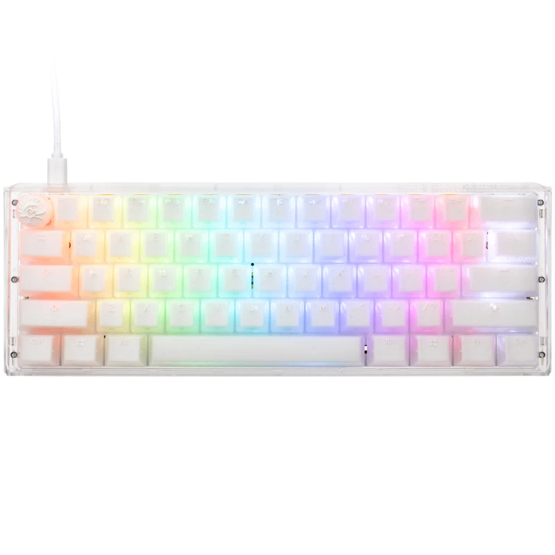 Ducky One 3 Aura Weiß Mini Gaming-Tastatur, RGB-LED - MX-Blau (US)