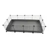 C&C Modularer Käfig 4x2 145 x 75 cm silber