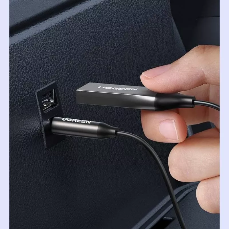 UGREEN CM309 Bluetooth-5.0-Audioempfänger, USB, 3,5-mm-AUX-Klinke, Schwarz