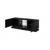 Cama Meble QIU 160 TV-Schrank, MDF, schwarz Hochglanz
