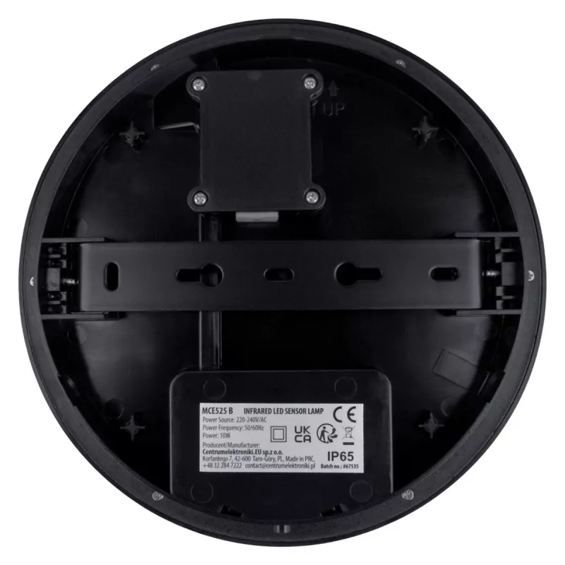 LED-Lampe mit PIR-Sensor MACLEAN MCE525 B – Außenwandleuchte, bewegungsaktivierte LED