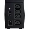 BlueWalker PowerWalker VI 650 SH IEC USV, 650 VA (0,65 kVA), 360 W, 4 Ausgänge, 7 Ah, USB, 220-240 V, Schwarz