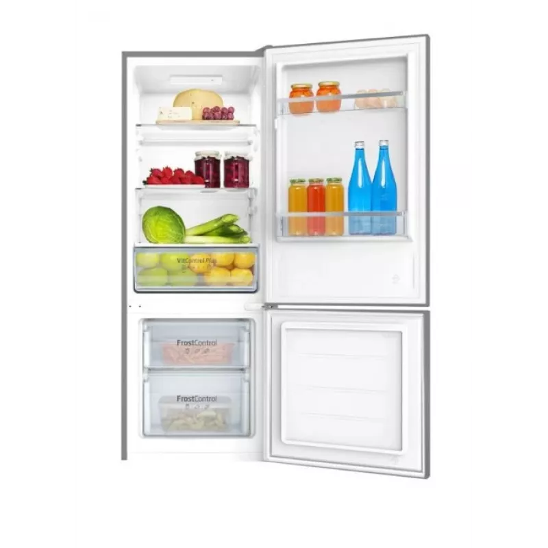 Amica FK244.4X(E) freistehende Kühl-Gefrier-Kombination, Gefrierfach unten, 153 l Kühlteil, 52 l Gefrierteil, FrostControl, Energieklasse E