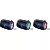 DEFENDER Enjoy S200 65200 tragbarer Bluetooth-Lautsprecher, TWS, 5 W, LED-Licht, FM, microSD, 10 Std. Akkulaufzeit, schwarz