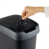 Rotho Twist Drehmülleimer 50 l, silber